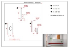 ÁREA BANCADA - BANHEIRO FEMININO