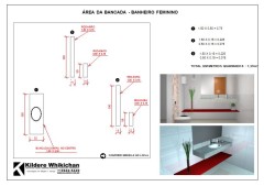 ÁREA BANCADA BANHEIRO FEMININO